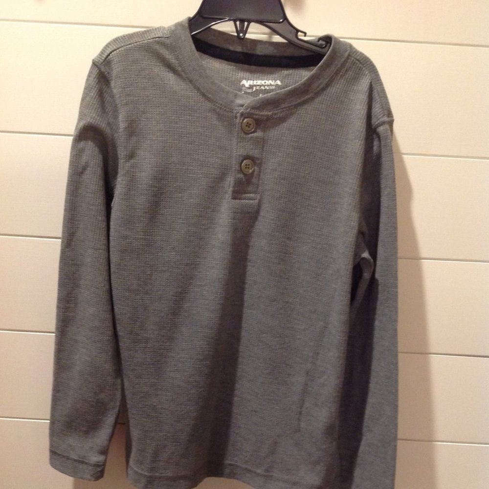 Arizona Boys Grey Polo Sz8